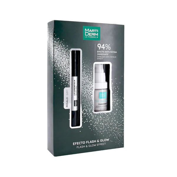 Martiderm Flash šventinis rinkinys su serumu ir lūpų balzamu