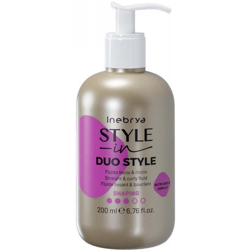 Fluidas plaukų formavimui Inebrya Style-In Duo Style Straight & Curly Pre-Styling Fluid ICE87474, 200 ml