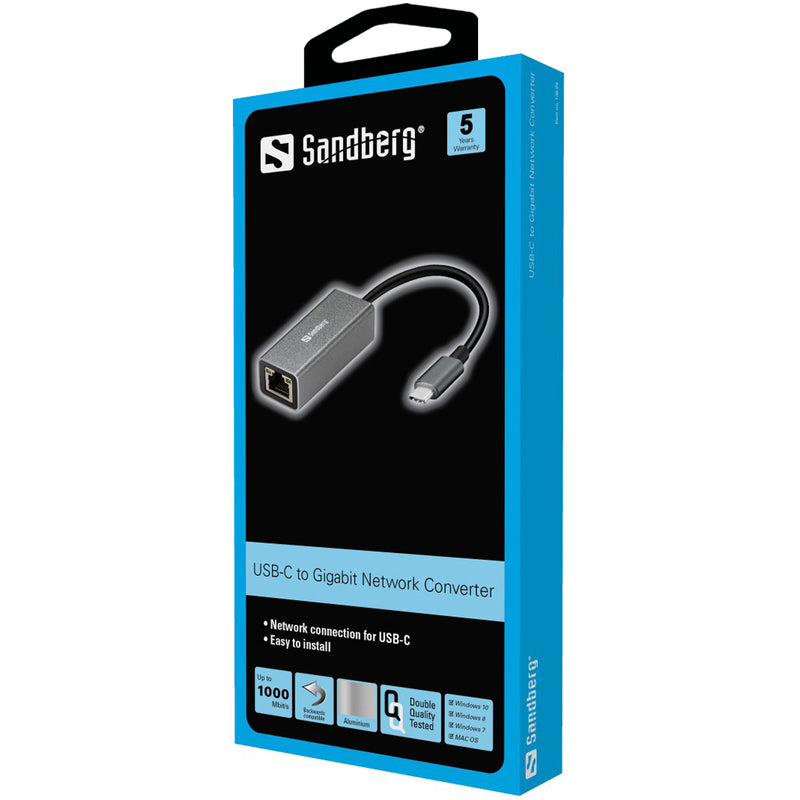 Sandberg 136-04 USB-C Gigabit Network Adapter