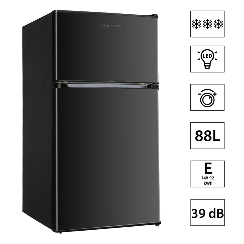 Manta MM545DBK Fridge 88L Black