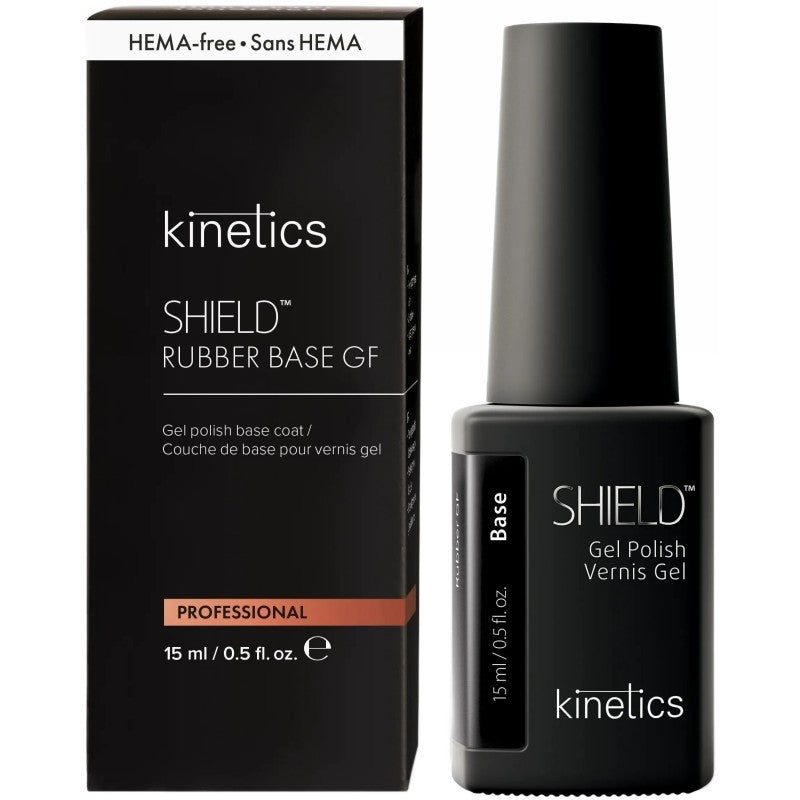 Gelinio nagų lako pagrindas Kinetics Shield Gel Polish Rubber Base GF KRB02, 15 ml