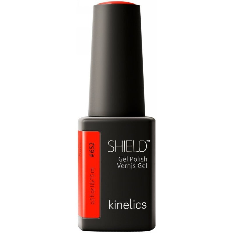 Gelinis nagų lakas Kinetics Summer 2025 SOL SHIELD Gel Polish 652 Power KGP652N, 15 ml