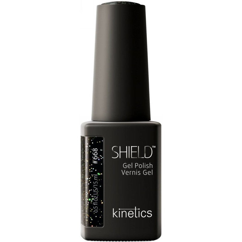 Gelinis nagų lakas Kinetics Winter 2025 Fusion SHIELD 668 Onyx KGP668N, 15 ml