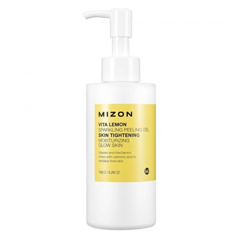 Mizon Vita Lemon Sparkling Peeling Gel витаминный пилинг для лица с экстрактом лимона 145г