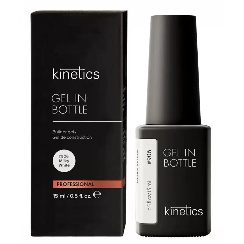 Гель для наращивания ногтей Kinetics Gel in Bottle Milky White 906 KGIBMW15, 15 мл