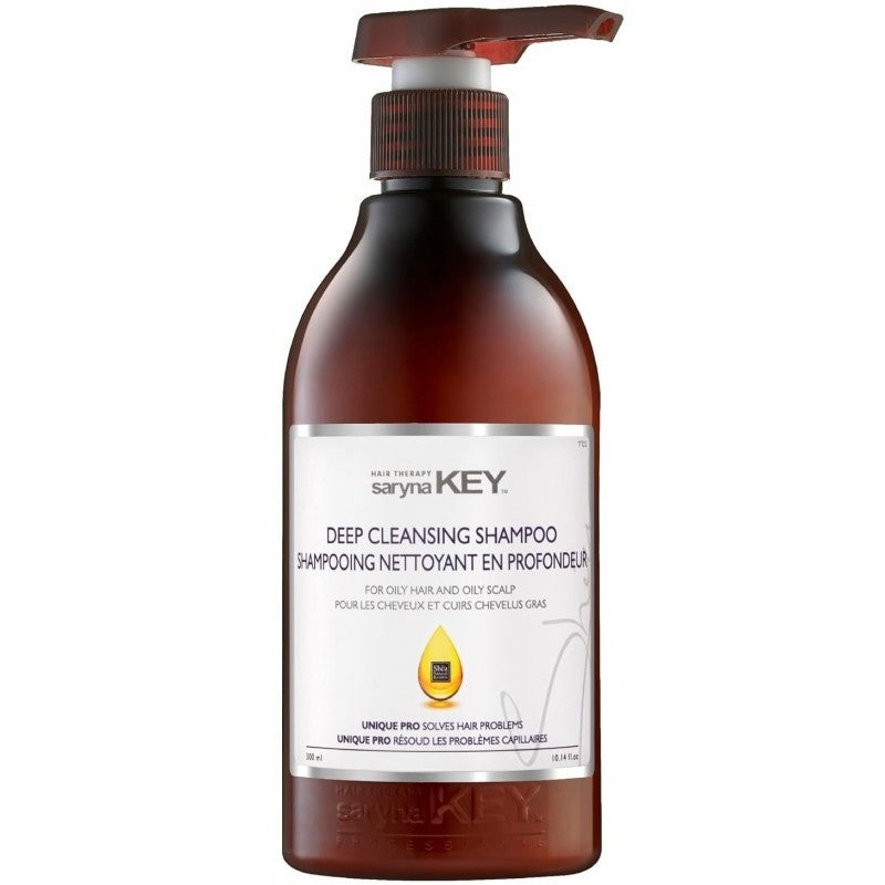 Giliai valantis šampūnas Saryna KEY Deep Cleansing Shampoo for Oily Hair and Oily Scalp OL0300TSH, skirtas riebiai galvos odai ir plaukams, 300 ml