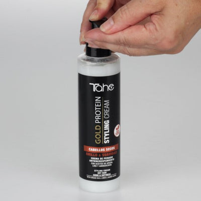 Термозащитный крем для сухих волос Gold Protein, TAHE, 200мл.
