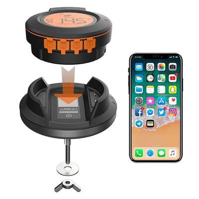 Grilio termometras Zyle ZYAT02TH, naudojamas su Bluetooth ir specialia telefono programėle