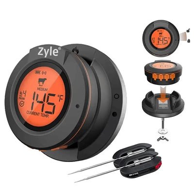 Grilio termometras Zyle ZYAT02TH, naudojamas su Bluetooth ir specialia telefono programėle