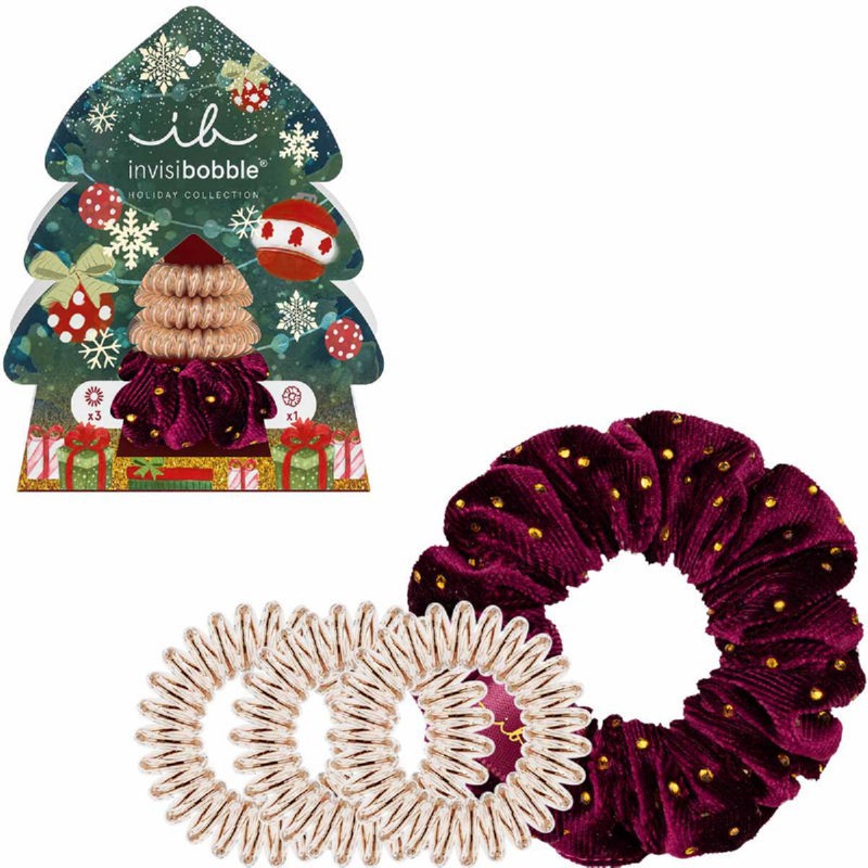 Invisibobble Set Holidays Good Things Come in Trees, IB-SET-XM-3-1004, 4 pcs.