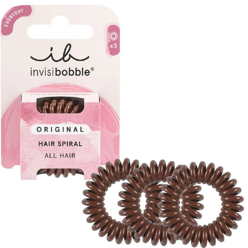 Gumytės plaukams Invisibobble Original Pretzel Brown, IB-OR-PA-3-1002, 3 vnt.