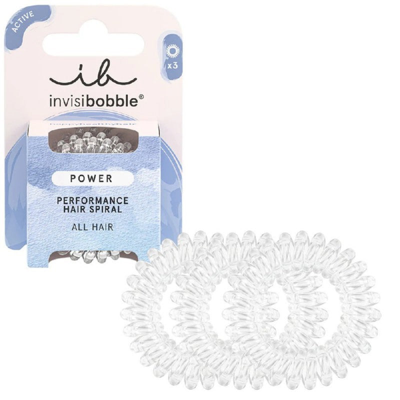 Rubber bands for hair Invisibobble Power Crystal Clear, IB-PO-PA-3-1001, 3 pcs.