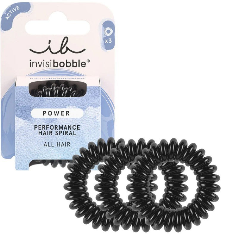 Rubber bands for hair Invisibobble Power True Black, IB-PO-PA-3-1004, 3 pcs.