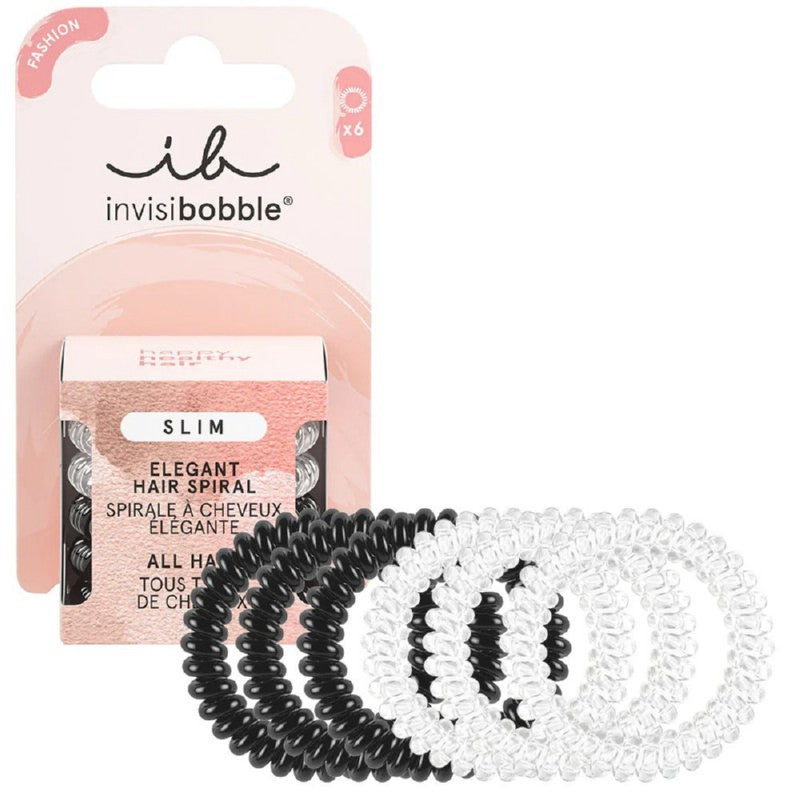 Rubber bands for hair Invisibobble Slim Day and Night, IB-SL-PA-3-1006, 6 pcs.