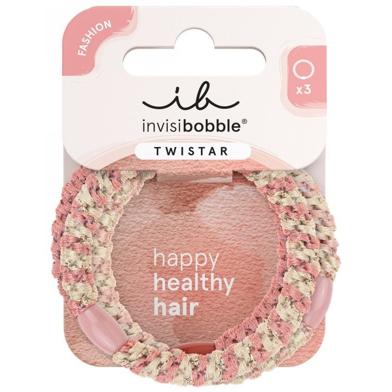 Invisibobble Twistar Blush Braids IB-HT-PA-103, 3 шт.