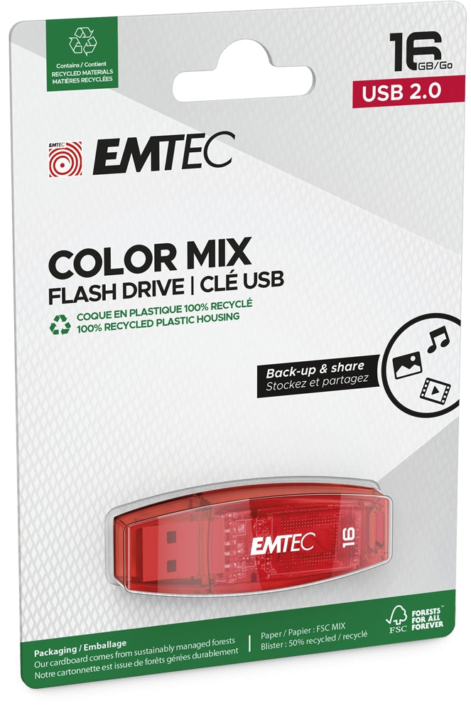 Emtec USB2.0 C410 16GB Red