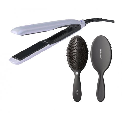 HH Simonsen True Divinity MK2 Lavender Haze Set Plaukų tiesintuvo ir Gloss Brush šepečio rinkinys Rinkinys