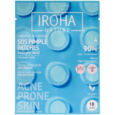 Iroha Nature Hydrocolloid Face &amp; Body SOS патчи против прыщей, PIN11, с салициловой кислотой