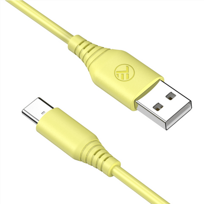 Tellur Silicone USB to Type-C Cable 3A 1m Yellow