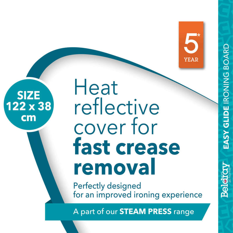 Beldray LA031282POM2FEU7 Easy Glide Ironing Board - Pomegranate Printt122X 38 CM