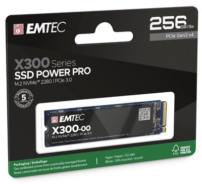 Emtec SSD M2 NVMe PCIe 3 X300 256GB Power Pro
