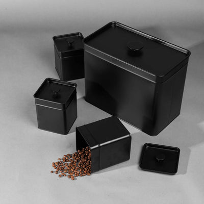 Salter BW126141EU7 Kuro 4-Piece Bread Bin & Canister Set