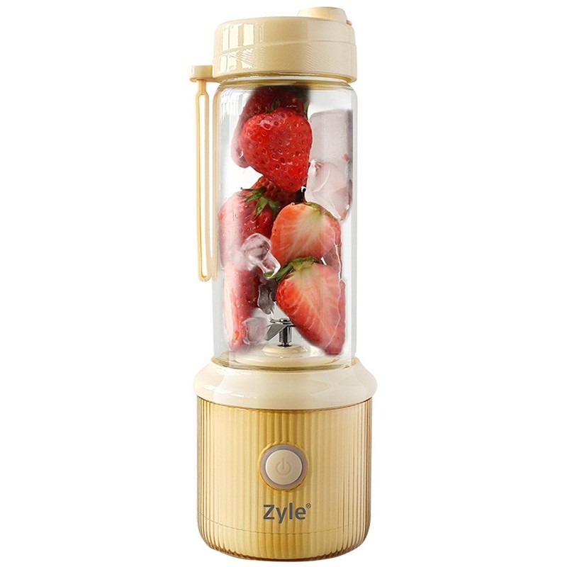 Įkraunama nešiojama kokteilinė su titanu dengtais ašmenimis Zyle, ZY04RBY, geltonos spalvos