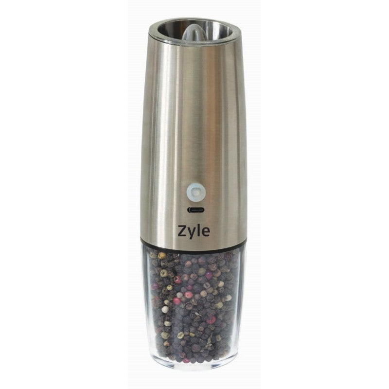 Аккумуляторная мельница для соли и перца Zyle ZY9709SS, электрическая, автоматическая