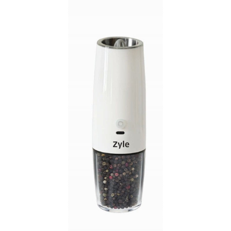 Аккумуляторная мельница для соли и перца Zyle ZY9709WH, электрическая, автоматическая