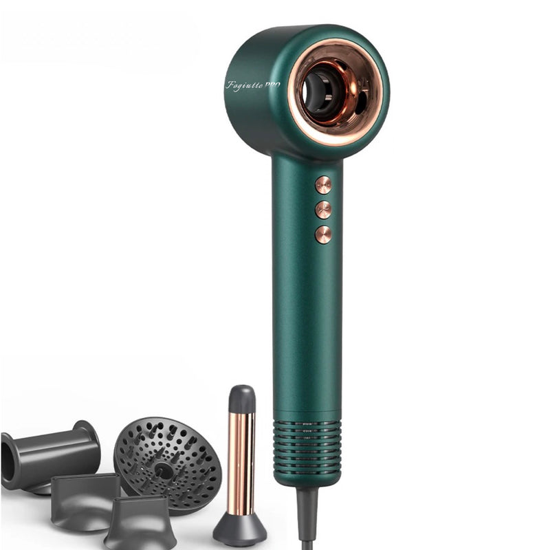 SuperIONIC Ultra Light and Quietest Dryer on the Market Fogiutte Pro Green +gift Applying vitamins for hair