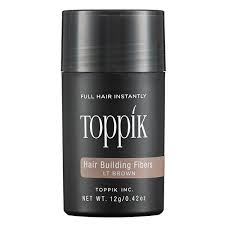 Toppik Hair Building Fiber hair effect powder, Light Brown, 12g