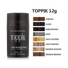Toppik Hair Building Fiber hair effect powder, Light Brown, 12g