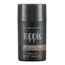 Toppik Hair Building Fiber пудра для эффекта волос, средне-коричневый, 12 г