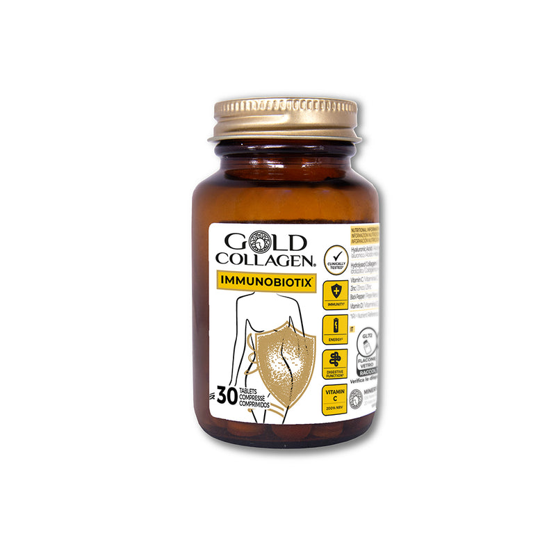 Gold Collagen IMMUNOBIOTIX (maisto papildas/tabletės) +dovana Previa plaukų priemonė