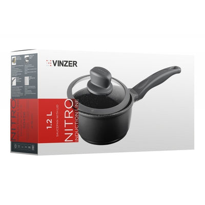 Indukcinis puodas su dangčiu Vinzer Nitro VNZ50456, Ø16 cm, 1,2 l