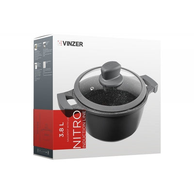 Indukcinis puodas su dangčiu Vinzer Nitro VNZ50458, Ø24 cm, 3,8 l