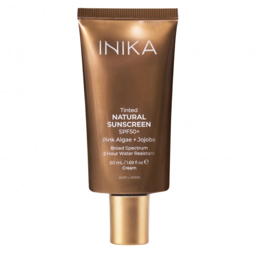 INIKA ORGANIC NATURAL ЗАЩИТНЫЙ СОЛНЦЕЗАЩИТНЫЙ КРЕМ ДЛЯ ЛИЦА С ЦВЕТОМ SPF50+, 50 мл