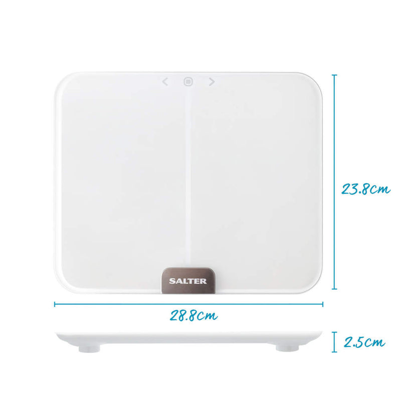 Salter 9164 WH3RJLEU16 Ghost Compact Analyser Scale, White