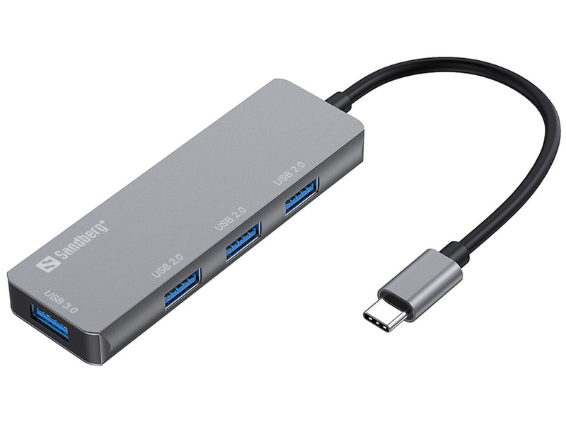 Sandberg 336-32 Концентратор USB-C 1xUSB3.0+3x2.0 Saver 