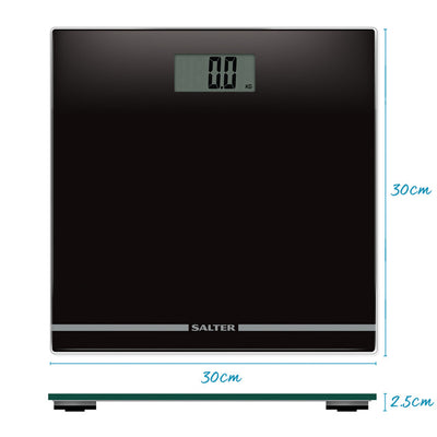 Salter 9205 BK3RCEU16 Large Display Glass Electric Scale Black
