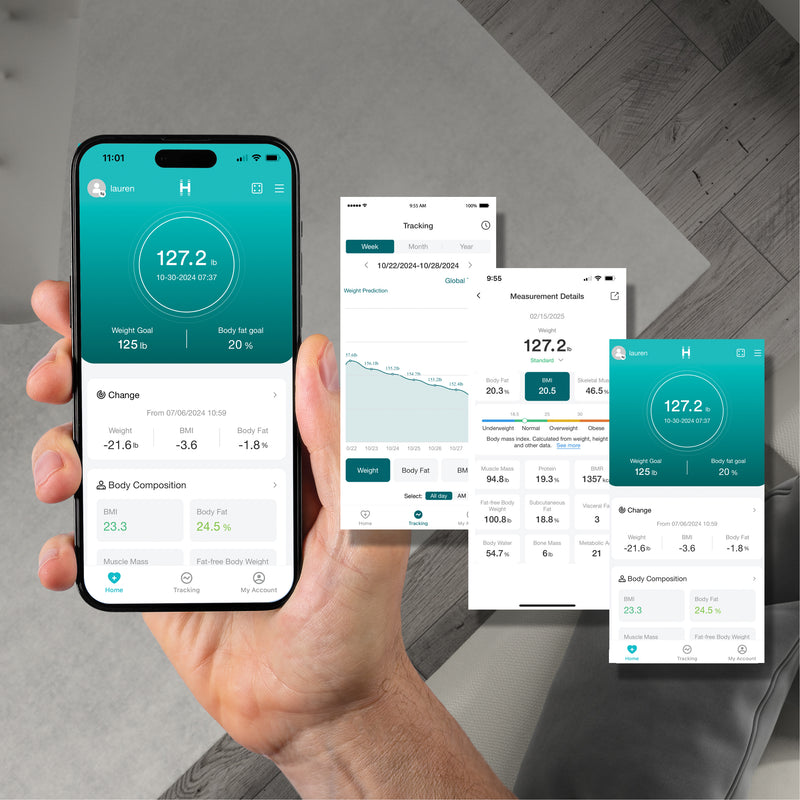 Homedics SCL-B200-BK3R GLO Body Analyser Bath Scale