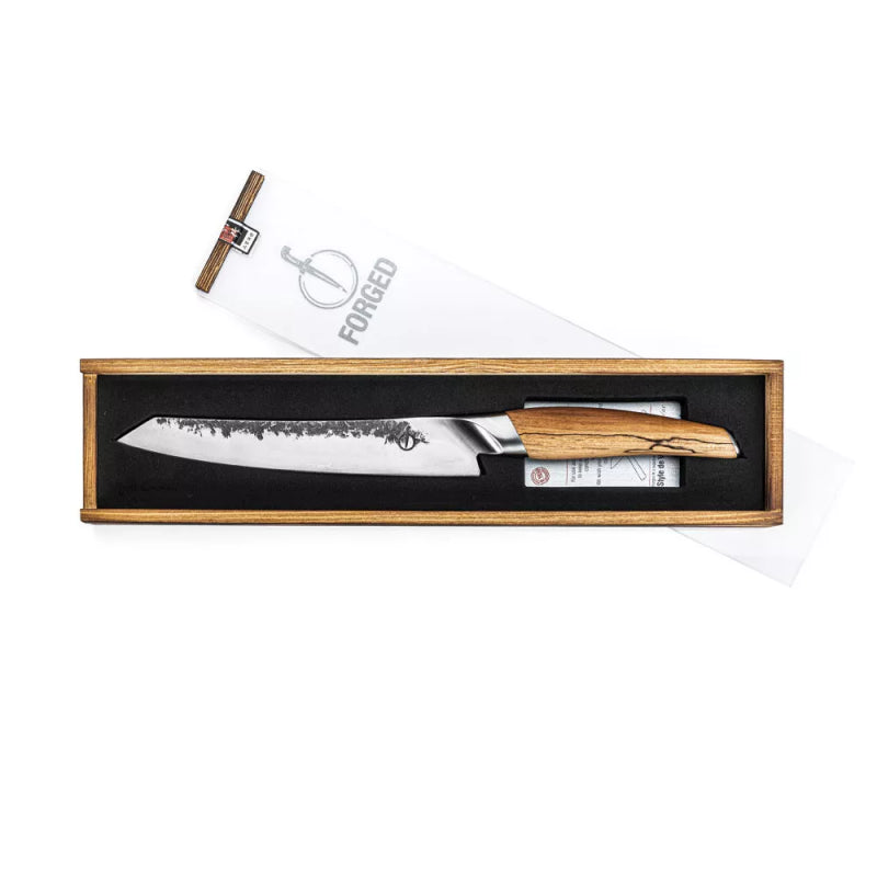 Нож из японской стали - Кованый нож для резьбы Катай