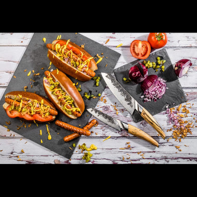 Japoniško plieno Santoku peilis - Forged Katai 14cm