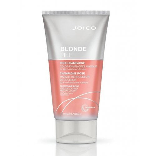 Joico Blonde Life Color Enhancing Masque Tonuojanti plaukų kaukė 150ml - Rose Champagne