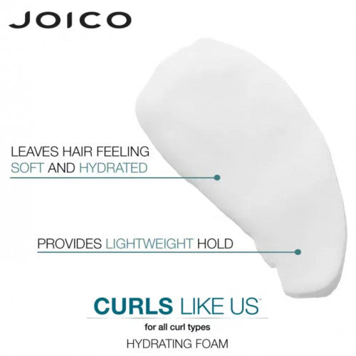 Joico Curls Like Us Smooth & Bounce Curl Hydrating Foam Drėkinamosios plaukų putos garbanoms 200ml