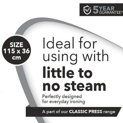 Beldray LA031213BLKFEU7 Precision Ironing Board - Monochrome 115X 36 CM