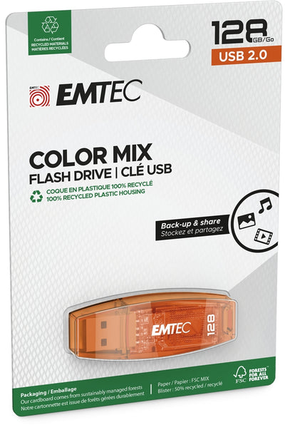 Emtec USB2.0 C410 128GB Orange