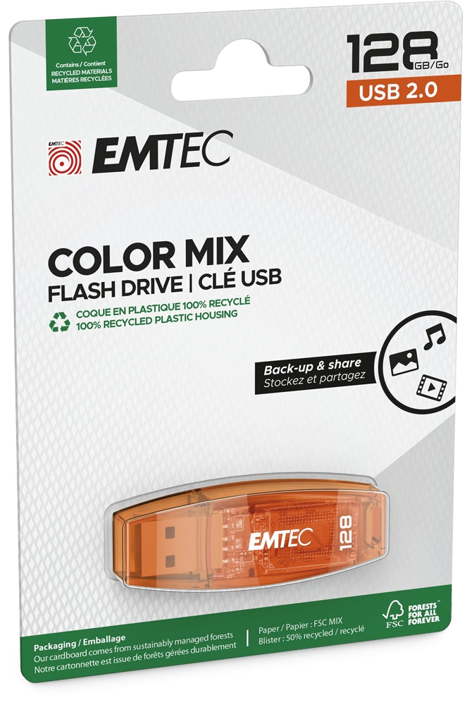 Emtec USB2.0 C410 128GB Orange