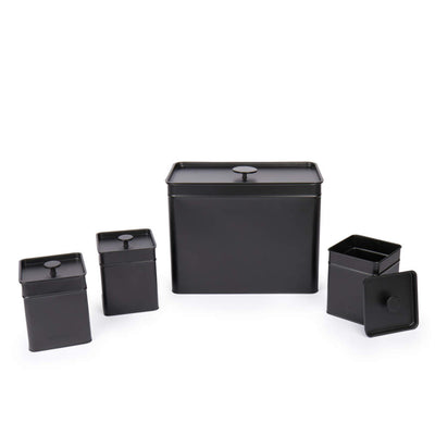 Salter BW126141EU7 Kuro 4-Piece Bread Bin & Canister Set