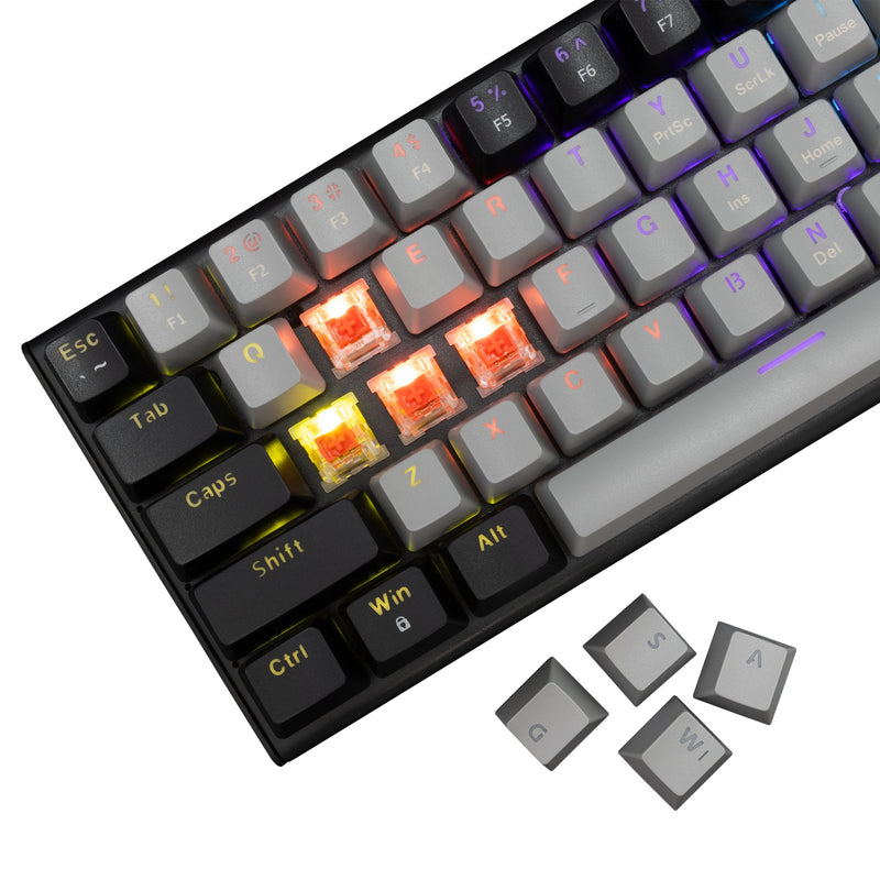 White Shark GK-002711V2  Wakizashi 2 Grey-Black US Red Switches